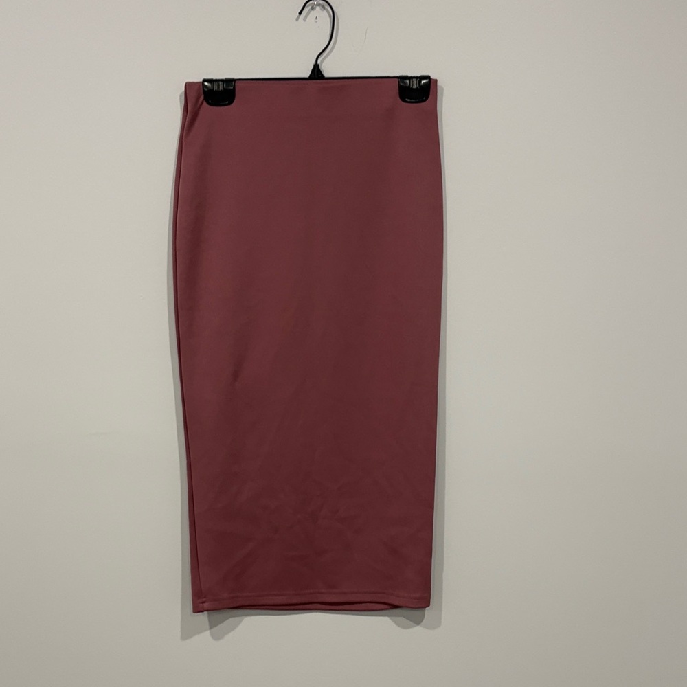 Elegant Pink Women's midi pencil Skirt